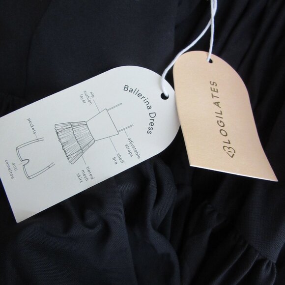 Blogilates Ballerina Active Dress Jet Black Shorts Size Medium NWT - Picture 6 of 9